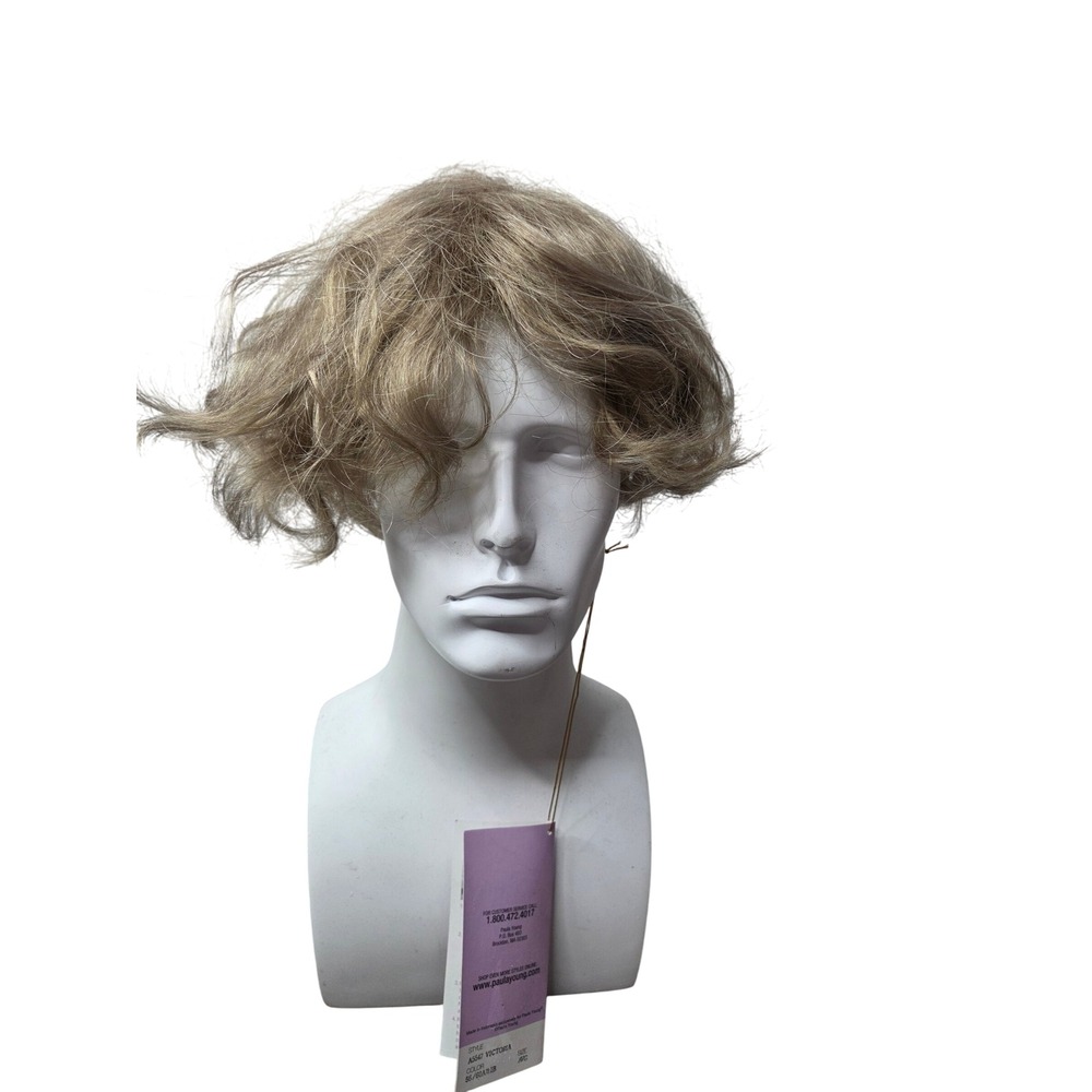 Paula Young A5547 Victoria‎ Wig Light Blonde Curly Short Synthetic Fiber Women - Picture 2 of 15